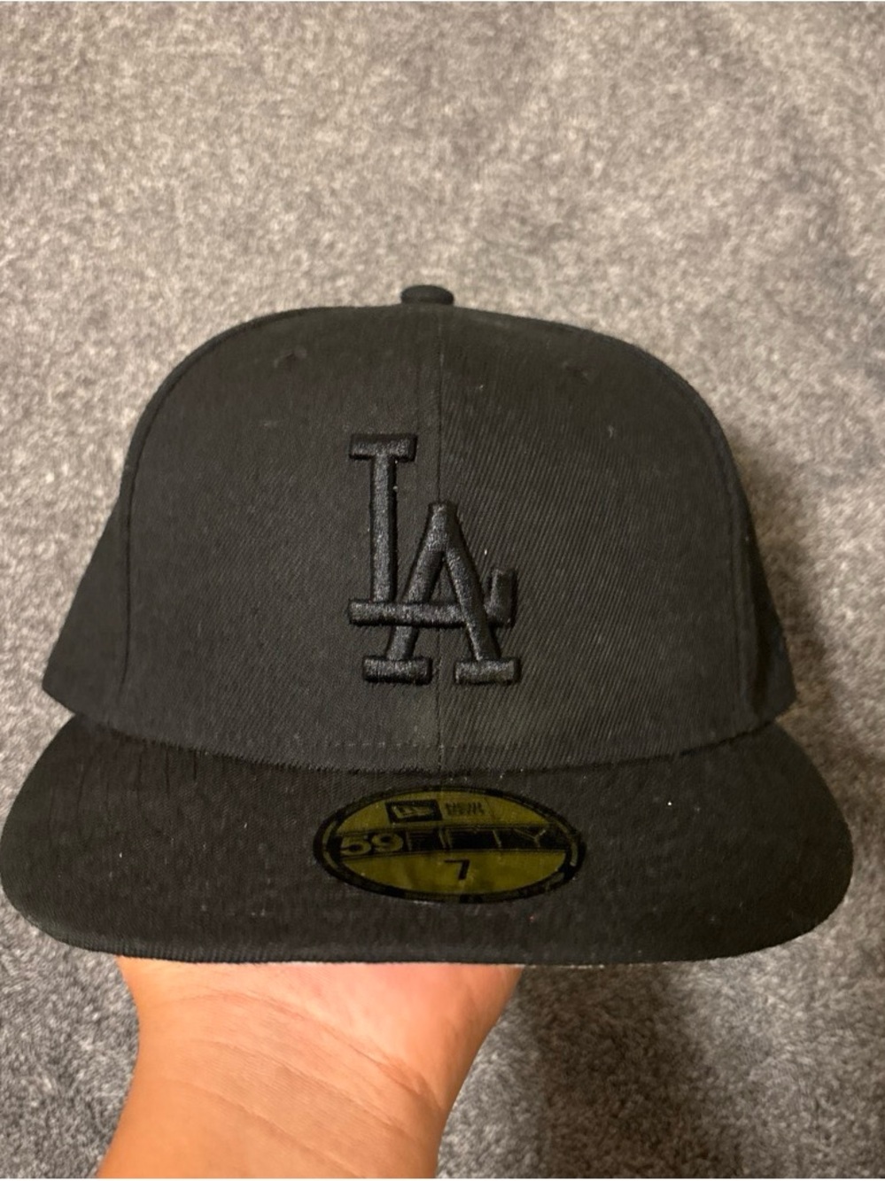New Era Los Angeles Dodgers All-Black Fitted Cap